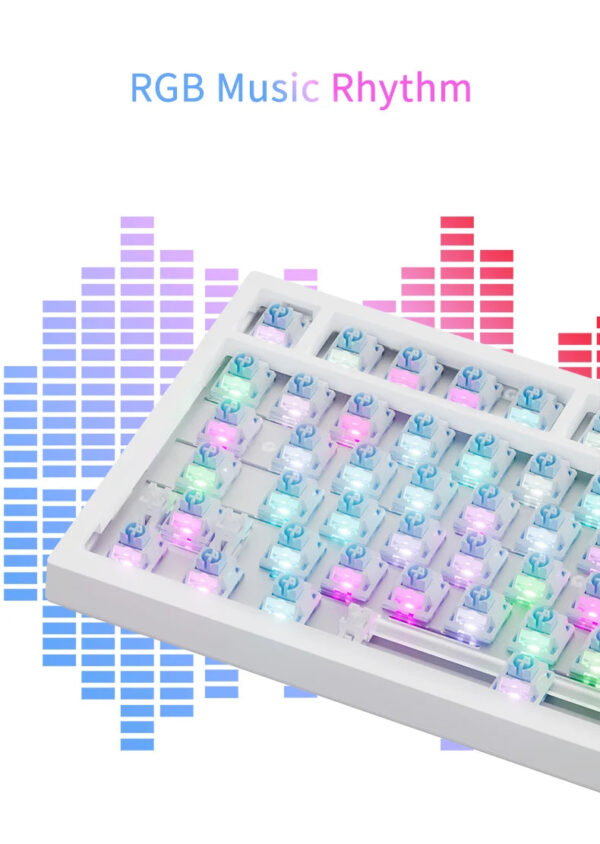 AJAZZ AK820/AK820Pro Mechanical Keyboard TFT Screen Multifunctional Knob Gaming Keyboard Wired/2.4GHz/BT Connect PC Keyb