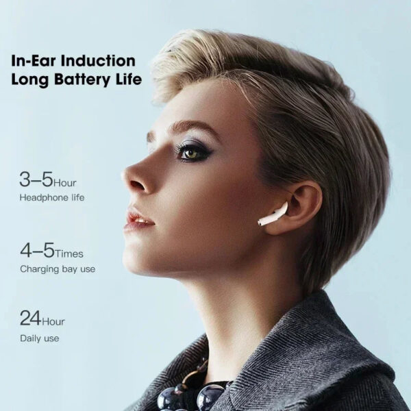 Pro 4 TWS Wireless Headphones Earphone Bluetooth Compatible 5.0 Waterproof Headset with Mic for Xiaomi iPhone Bluetooth