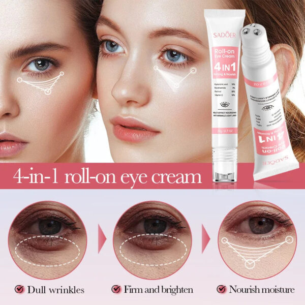 Instant Eye Bag Remove Cream Retinol Anti-Wrinkle Firming Skin Fade Fine Lines Anti Dark Circle Puffiness Brighten Eye S