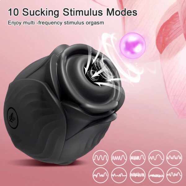 Clitoral Sucking Vibrator Rose-Flower 10 Intense Suction Modes G-spot Stimulator Vaginal Pussy Massager Adults Sex Toy f