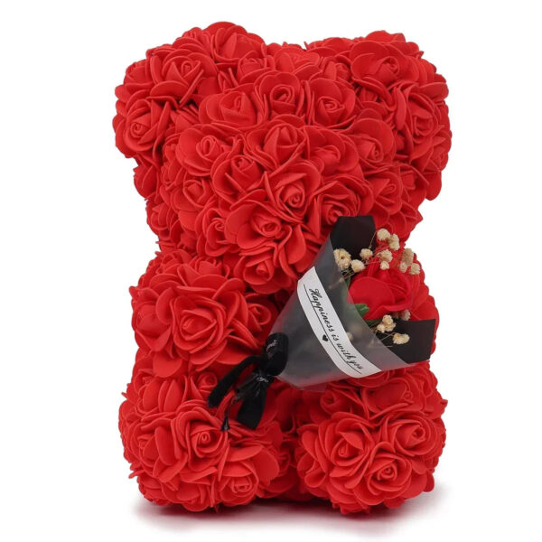 Girlfriend Birthday Gifts Women Rose Teddy Bear Artificial Flower Anniversary Valentines Day Birthday Gift Mothers Day M