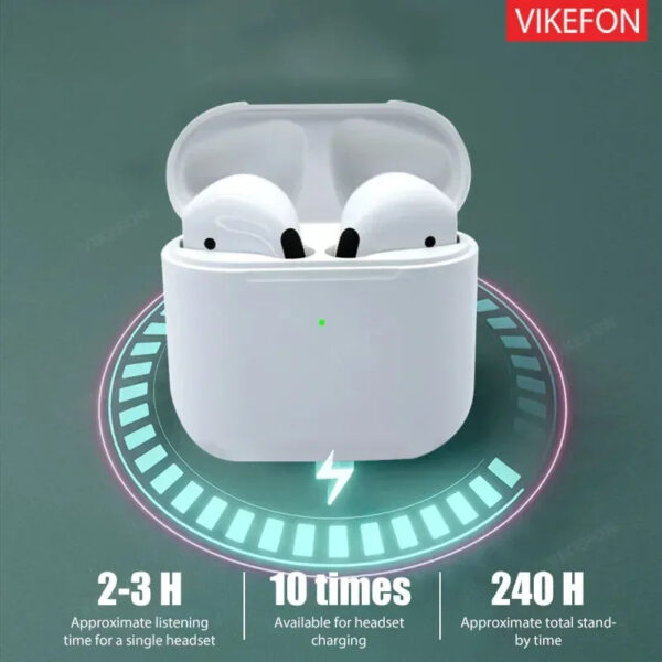 Pro 4 TWS Wireless Headphones Earphone Bluetooth Compatible 5.0 Waterproof Headset with Mic for Xiaomi iPhone Bluetooth