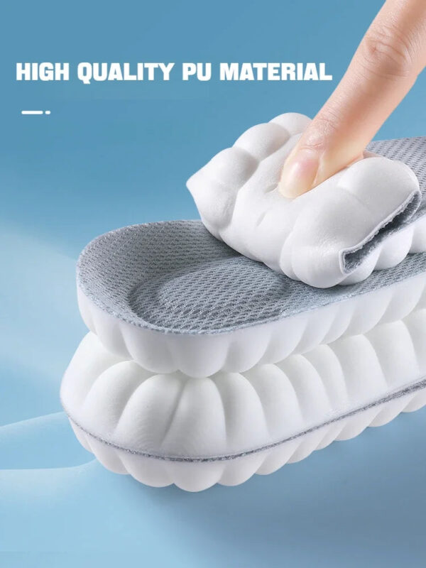 1Pair 4D Soft Shoes Insoles for Feet Plantar Fasciitis Insole Arch Support Orthopedic Inserts Sports Shock Absorption Sh