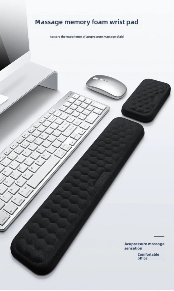 Keyboard mouse wrist rest ergonomic office typing protect relax wrist memory foam mouse pad computer notebook mouse pad