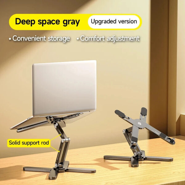 MC N86 Laptop Stand 360°Rotating Portable Notebook Bracket Heat Dissipation Folding Aluminum Holder Suitable for Macbook