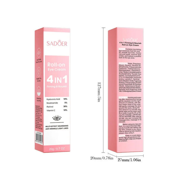 Instant Eye Bag Remove Cream Retinol Anti-Wrinkle Firming Skin Fade Fine Lines Anti Dark Circle Puffiness Brighten Eye S