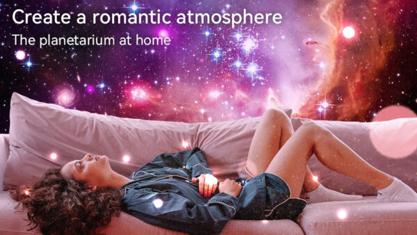 Night Light Galaxy Projector Starry Sky Projector 360° Rotate Planetarium Lamp For Kids Bedroom Valentines Day Gift Wedd