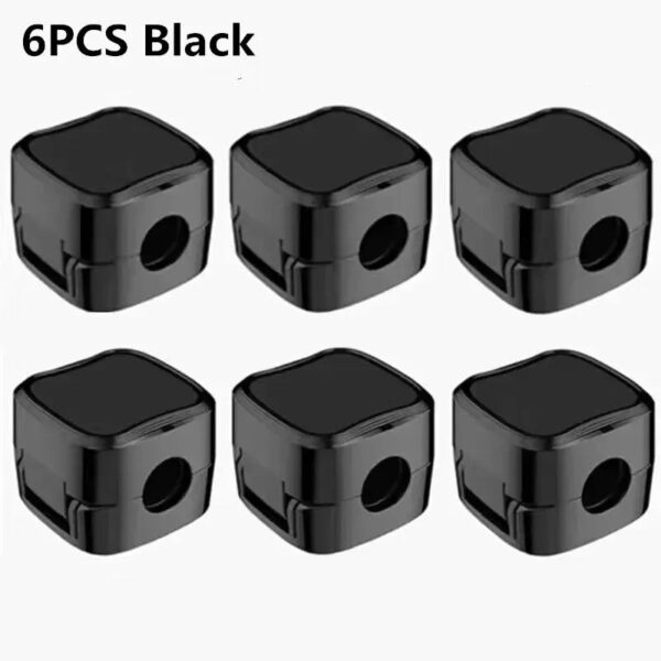 6pcs Cable Organizer Magnetic Plug Box Silicone Cable Winder Flexible Cable Management Clips for Mouse Earphone