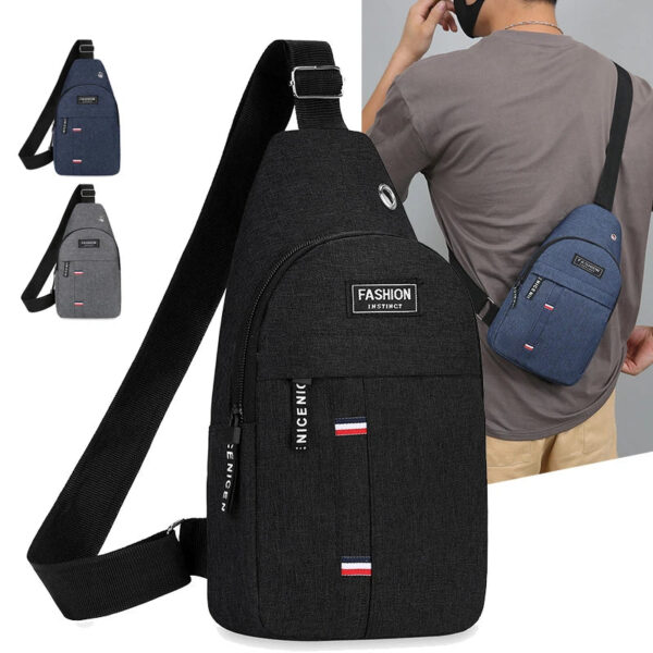 Chest Bag Men's One Shoulder Crossbody Bag Large Capacity Outdoor Sports And Leisure Fashion Small Shoulder Bag Large Ca