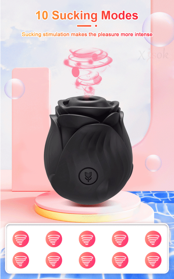 Clitoral Sucking Vibrator Rose-Flower 10 Intense Suction Modes G-spot Stimulator Vaginal Pussy Massager Adults Sex Toy f