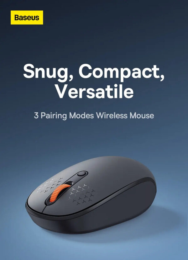 Baseus F01B Mouse Wireless Bluetooth 5.0 Mouse 1600 DPI Silent Click For MacBook Tablet Laptop PC Gaming Accessories 2.4