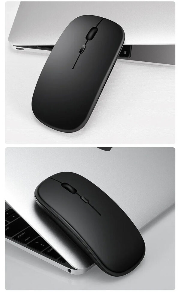 Portable Wireless Mouse Bluetooth-compatible 2.4GHz Dual Modes Computer Mice with Nano Receiver for Notebook PC Laptop M
