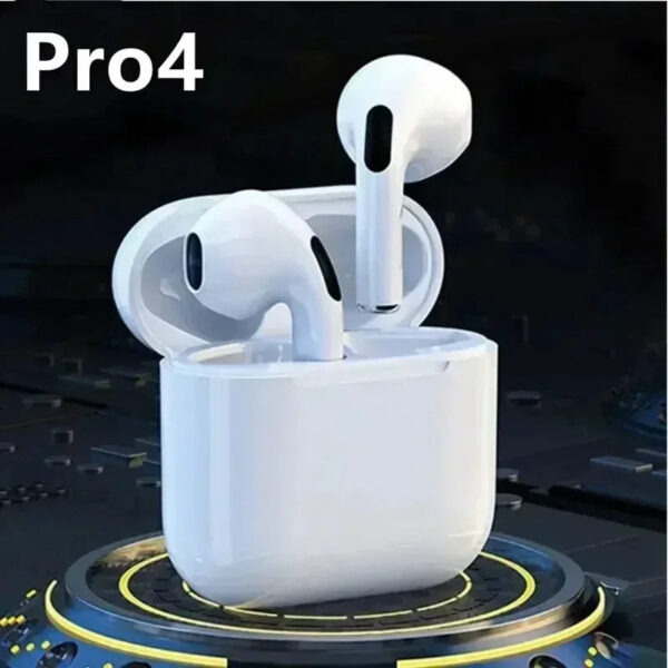 Pro 4 TWS Wireless Headphones Earphone Bluetooth Compatible 5.0 Waterproof Headset with Mic for Xiaomi iPhone Bluetooth