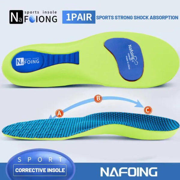 1 Pair New Deodorant Breathable Sports Insoles For Shoes Sole Technology Shock Absorption  Running Insoles