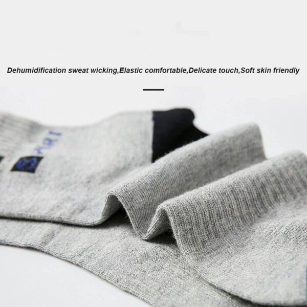 5 Pairs Size 37-43 Men Bamboo Fiber Autumn Winter Men Socks Breathable Cotton Sports Sock Breathable Deodorant Business