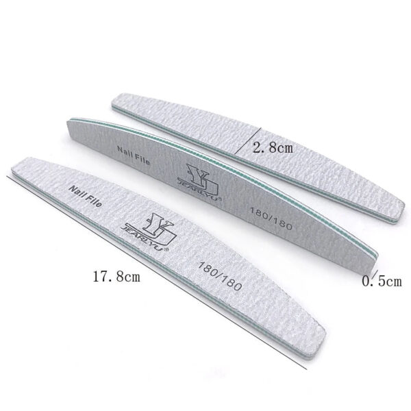 5Pcs/Lot Nail File Mix Color Limas 80/100/150/180/240 Grit Professional Sandpaper Cuticle Remover Buffer Files Manicure
