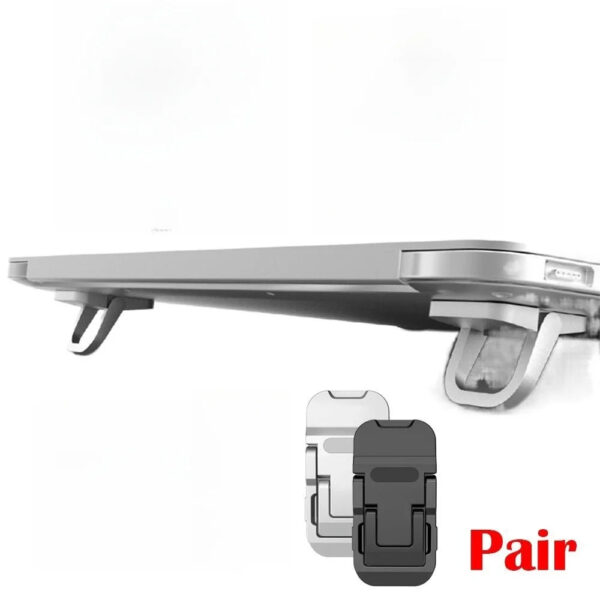 2pcs/Set Foldable Laptop Stand Portable Notebook Support Holder Adjustable Riser Cooling Bracket Universal for Laptop Ta