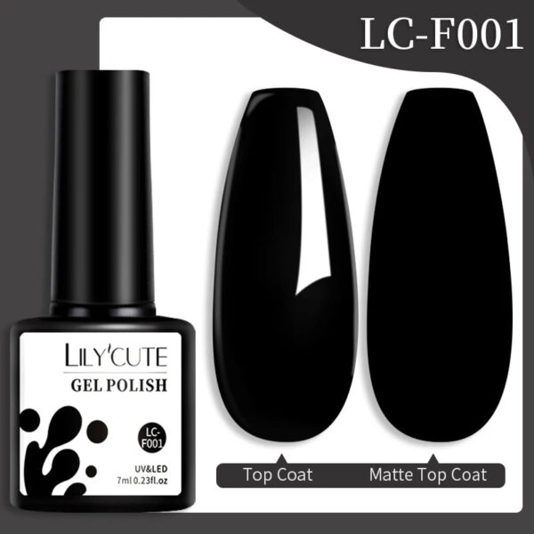 LILYCUTE 7ML Jelly Amber Gel Nail Polish Brown Crystal Translucent Dull Color Nail Art Gel Semi Permanent UV Gel Polish