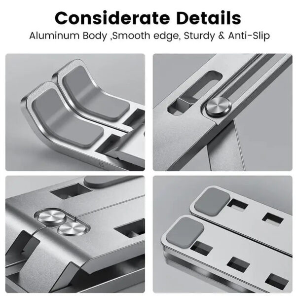 Portable Laptop Stand Aluminum Notebook Support Computer Bracket Macbook Air Pro Holder Accessories Foldable Lap Top Bas
