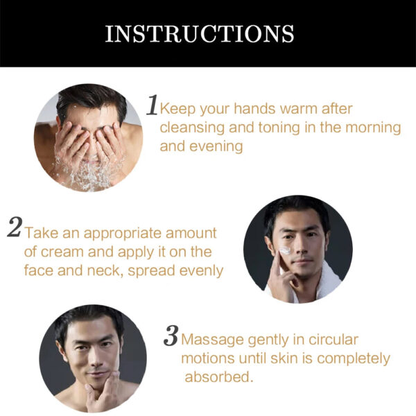 Men's Retinol Collagen Face Cream Skincare Moisturizing Brightening Hydrating Smooth Wrinkles Firming Facial Face Men Sk
