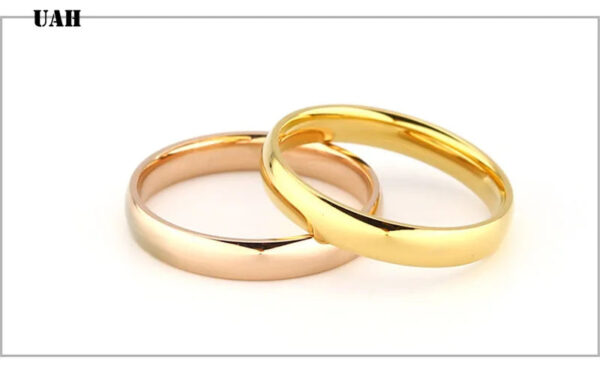 español  inglés  francés UAH  Stainless Steel Rings Rose Gold Anti-allergy Smooth Simple personalized custom Wedding Couples Rings Bijouterie 116 / 5.000 Anillos de acero inoxidable UAH Oro rosa Antialérgicos Suaves Sencillos Personalizados Anillos de Boda para Parejas Bisutería