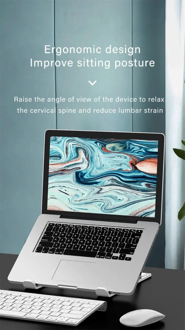 Foldable Laptop Stand Adjustable Portable Notebook Bracket Support Base ABS Holder For Macbook Air Pro Accessories Conve