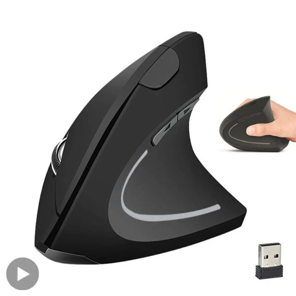 Vertical Wireless USB Mouse Ergonomic Rechargeable Portable PC Gamer For Computer Laptop Notebook Mause Gaming Accessori