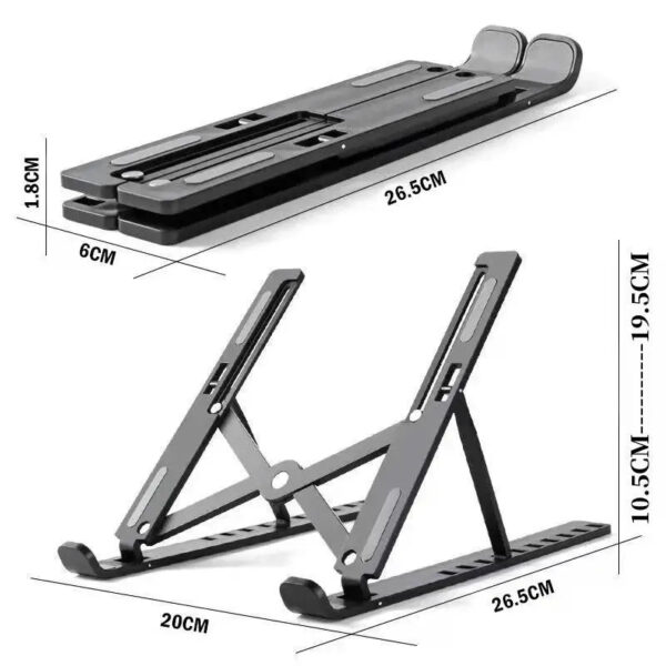 Foldable Laptop Stand Adjustable Portable Notebook Bracket Support Base ABS Holder For Macbook Air Pro Accessories Conve