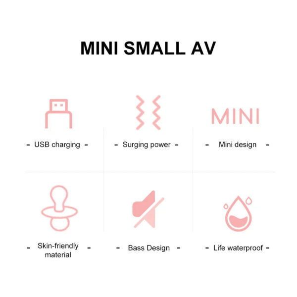 10 Modes Strong Vibration Mini Vibrator Magic Stick USB Charging Massager Clitoris G-Spot Vibrators Sex Toy For Women Ad