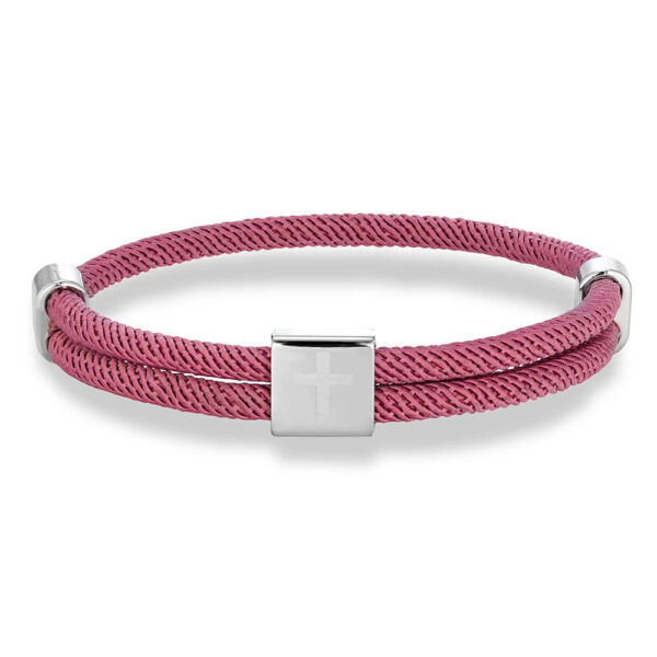 MKENDN Minimalist Men Women Adjustable Nautical Rope Square Cross Bracelet For Lovers Couple Bracelets Jewelry Easter Gi