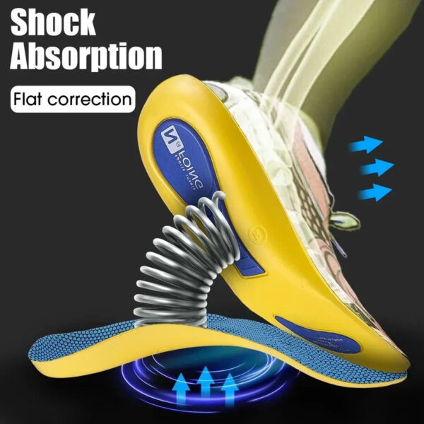 1 Pair New Sports Elasticity Insoles Elasticity Shock Absorption Breathable Running Insoles