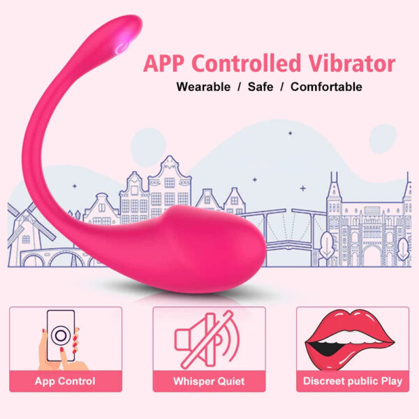 Wireless Vibration Love Egg Vibrator Vaginal G Spot Vibrating Stimulator Wearable Bluetooth APP Control Sex Toys For Adu