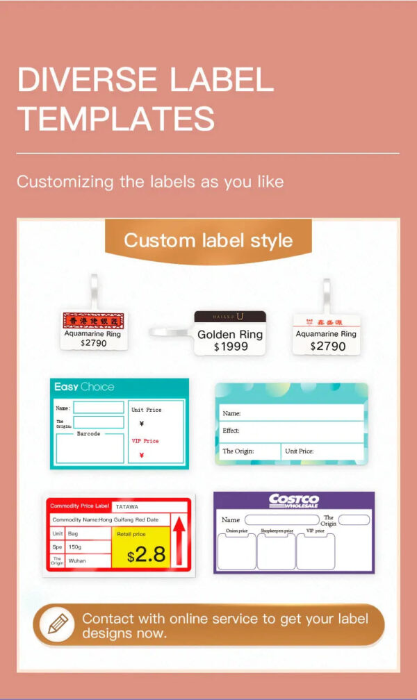 Niimbot b21 Color Label Printer Mini Portable Adhesive Labeller Printer Thermal Sticker Printer Machine For Phone/Laptop