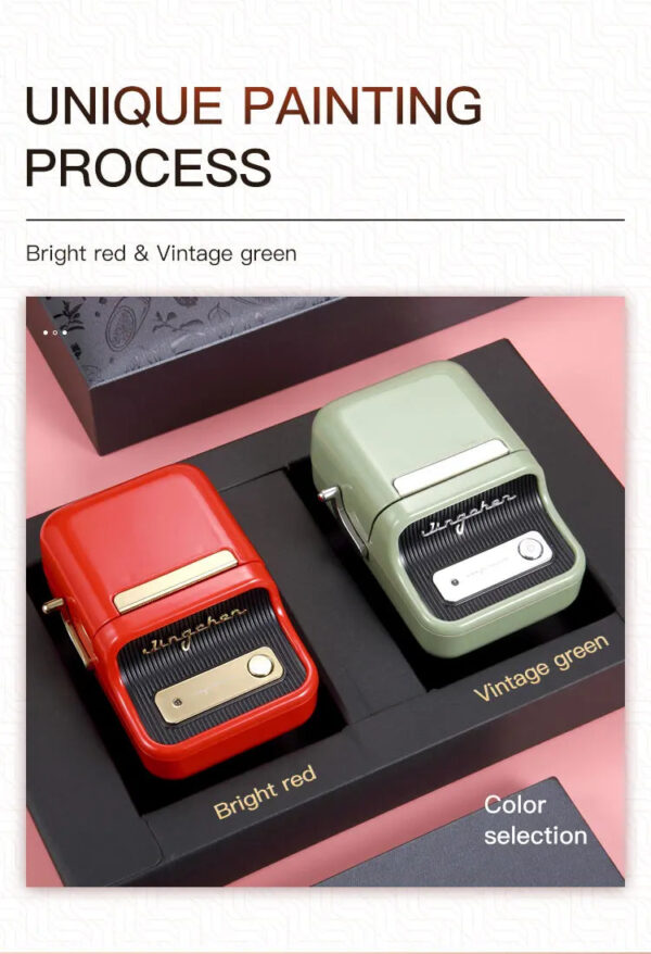 Niimbot b21 Color Label Printer Mini Portable Adhesive Labeller Printer Thermal Sticker Printer Machine For Phone/Laptop