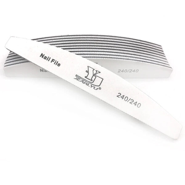 5Pcs/Lot Nail File Mix Color Limas 80/100/150/180/240 Grit Professional Sandpaper Cuticle Remover Buffer Files Manicure