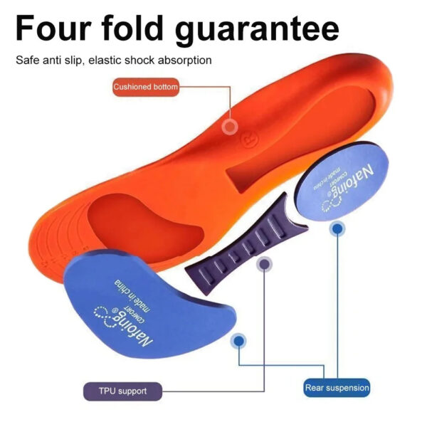 1 Pair New Sports Elasticity Insoles Elasticity Shock Absorption Breathable Running Insoles